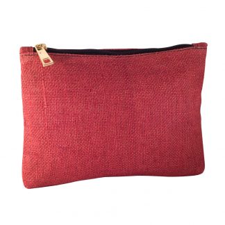 Red hemp ladies purse, available for wholesale purchase.