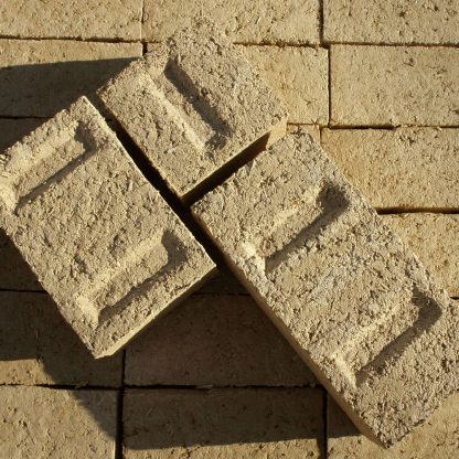 Hemp bricks for building