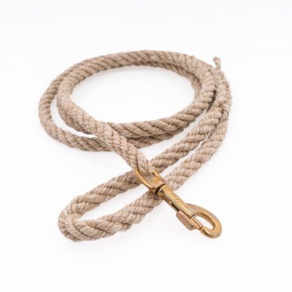 Hemp rope dog leash (natural color)