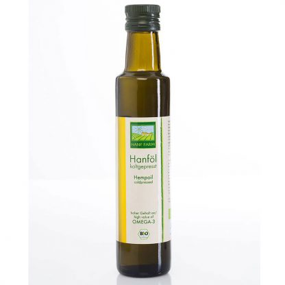 Organic Hemp Oil, cold-pressed